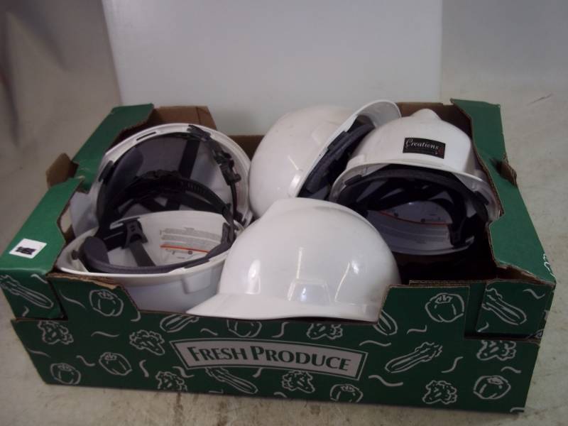lot 189 image: 5 Hard Hats