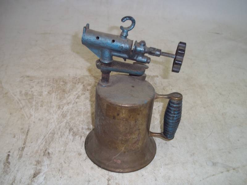 lot 210 image: Vintage Brass Torch