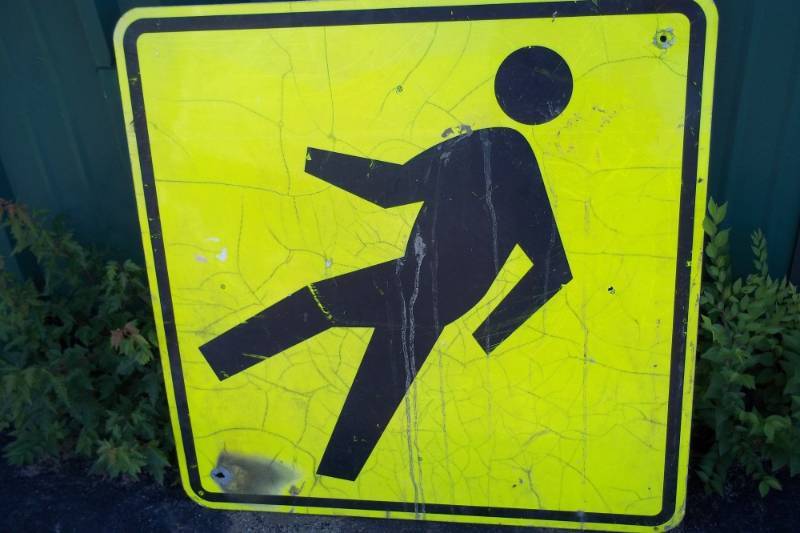 lot 225 image: Aluminum Crosswalk Sign
