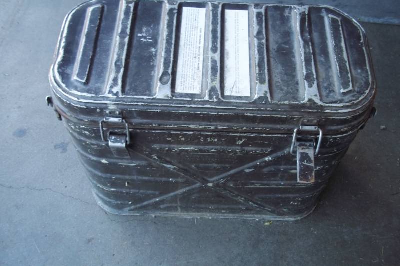 lot 228 image: Vintage Metal Food Storage Container