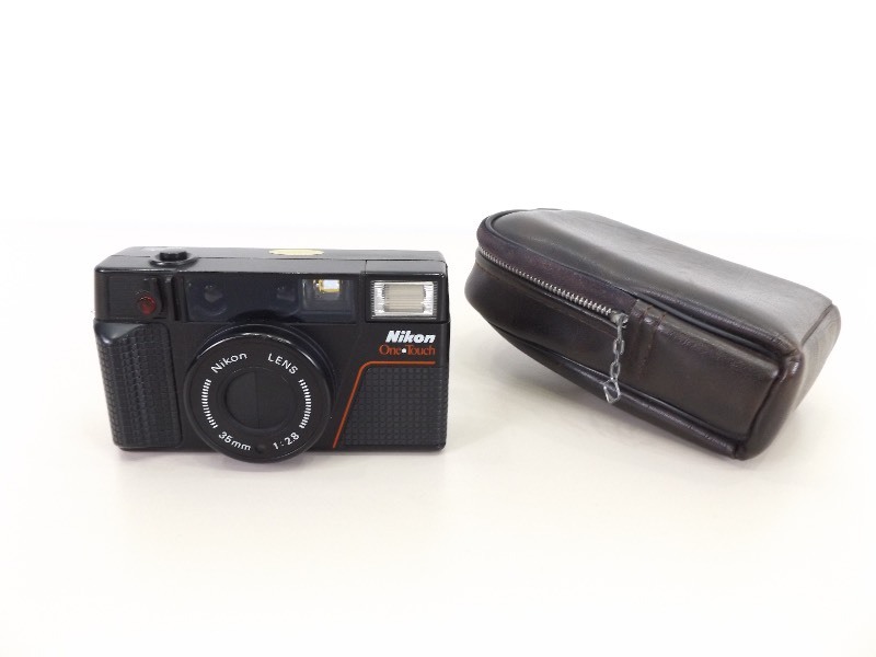 lot 34 image: Vintage Nikon One Touch 35mm Camera with Case