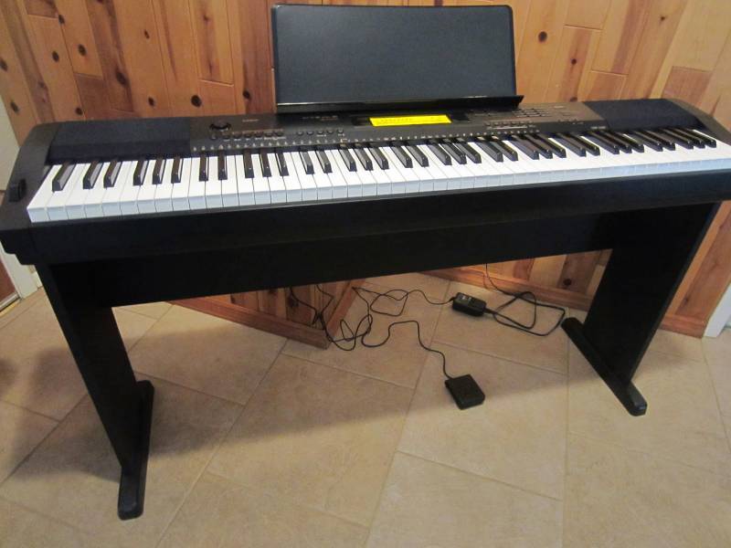 lot 66 image: CASIO CDP-230CSCB 88 KEY PIANO, RETAIL $449.99