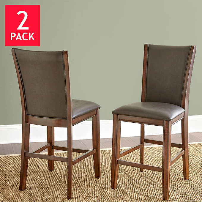 lot 69 image: EDGEWATER 2 PK BAR CHAIRS, RETAIL $399.99