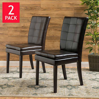 lot 75 image: VICTORIA 2PK BLACK CHAIRS, RETAIL $179.99