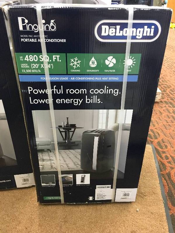 lot 59 image: DELONGHI 12.5K PORTABLE, RETAIL $389.99
