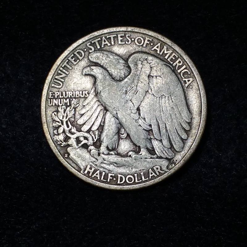 1939 S Walking Liberty Silver Half Dollar