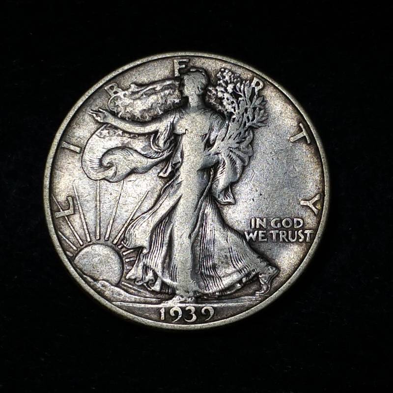 1939 D Walking Liberty Silver Half Dollar