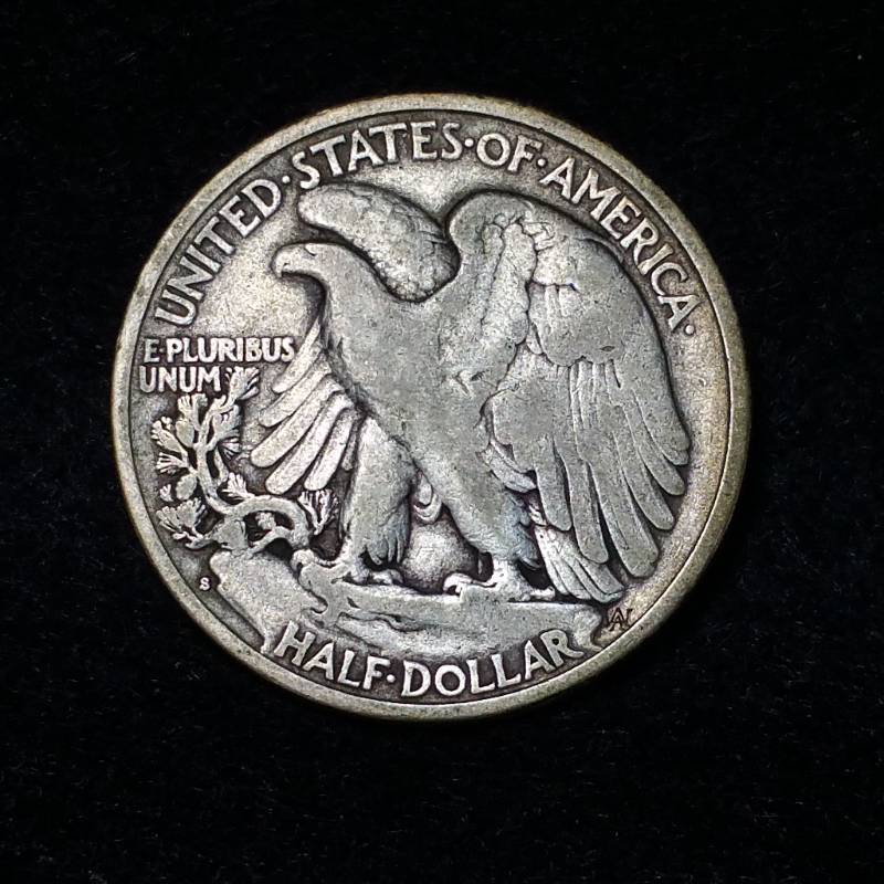 1941 S Walking Liberty Silver Half Dollar