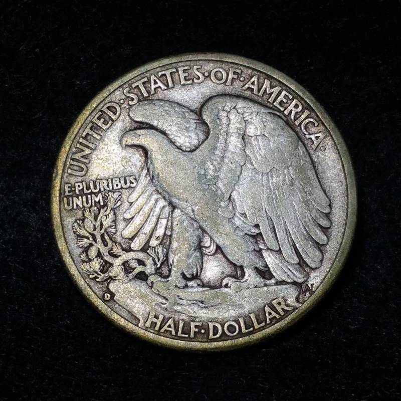1941 D Walking Liberty Silver Half Dollar