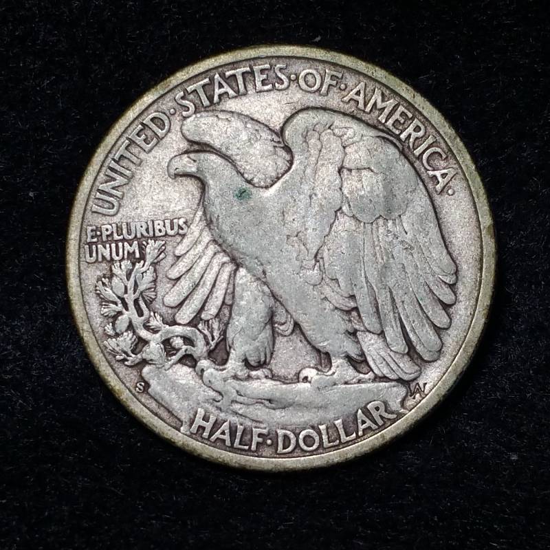 1943 S Walking Liberty Silver Half Dollar