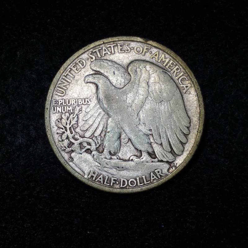 1945 S Walking Liberty Silver Half Dollar