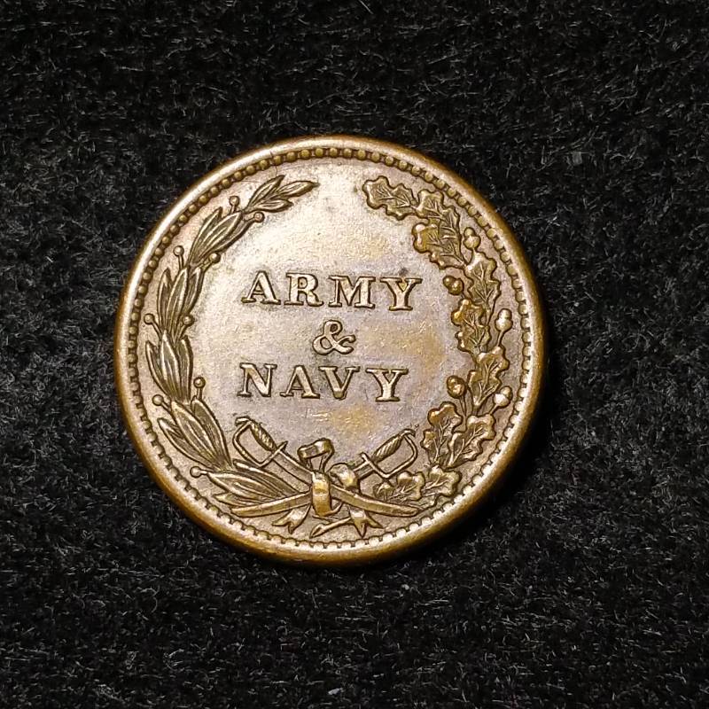 1863 Civil War Army & Navy Token
