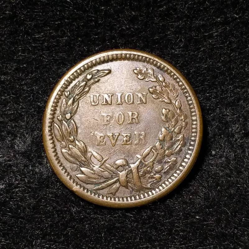 1863 Civil War Union For Ever Token