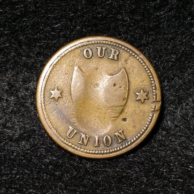 1863 Civil War Our Union Token