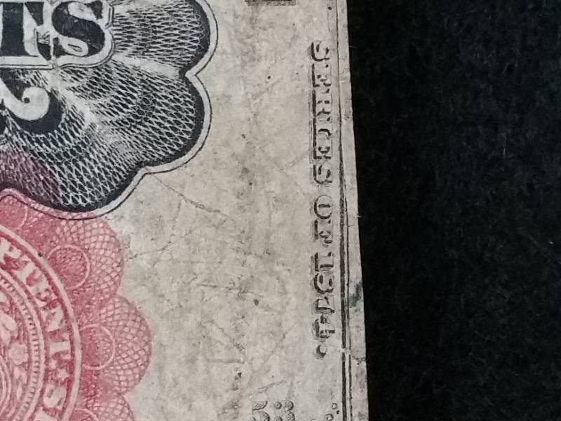 1874 10 Cent William Merrideth 5th Issue Civil War Fractional Currency