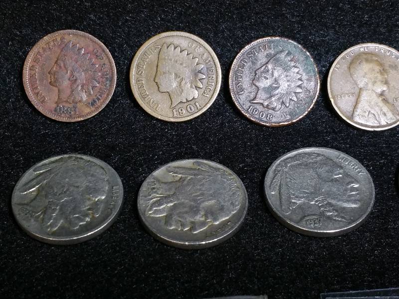 1883 V Nickel, Buffalo, Indian Head Cents, Vikings Token, etc.