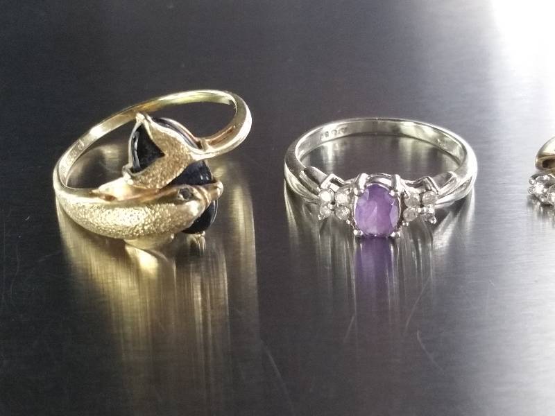 10k and 14k Gold Rings  Earring, Natural Diamonds, Sapphires, etc.