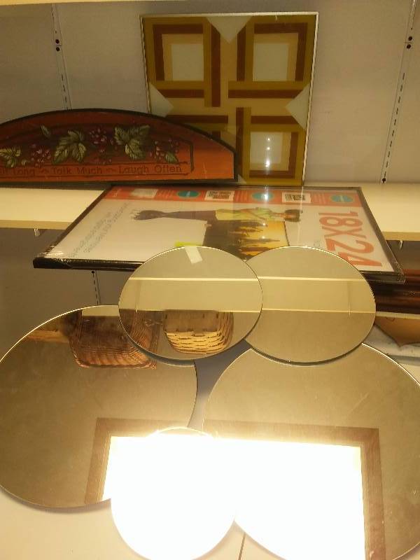 lot 167 image: Mirror, art, frames