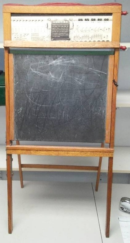 lot 173 image: Vintage Oak chalkboard, 1936