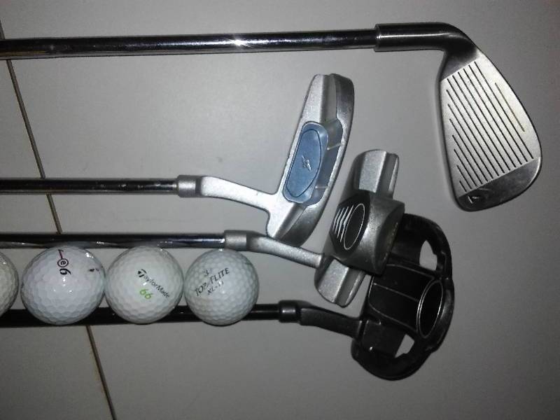 lot 199 image: Golf Putters, (3) and Specialty 7-iron wedge