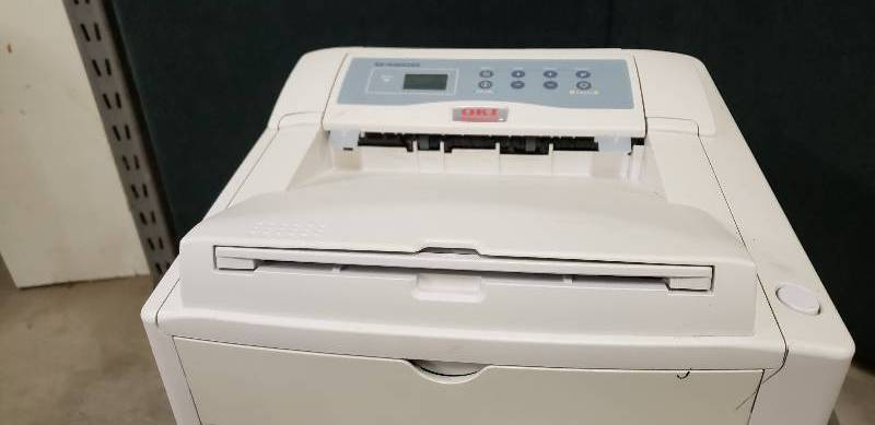 lot 7 image: OKI-Data B4600 Model N22106A 27ppm LED Digital Monochrome Printer With Power Cord - Great Condition