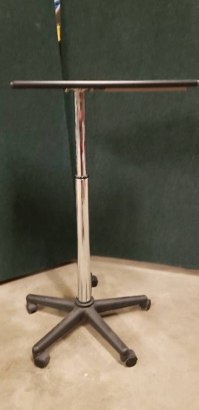 lot 18 image: CarpalRest Ergonomic Mobile Laptop Sit Stand Document Holder & Writing Platform Cart - Excellent Condition