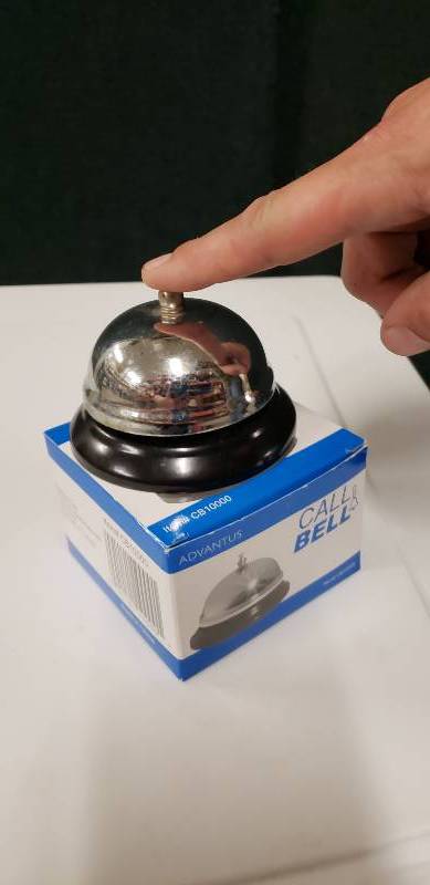 lot 23 image: New In Box Advantus CB10000 Chrome Clear Tone Call Bell