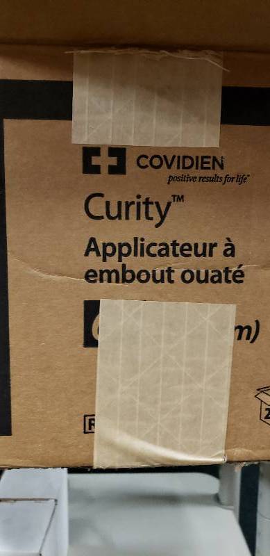 lot 6 image: New In Box Covidien Curity Cotton Tipped Applicator 6 - Almost Full Case 200 Count packages