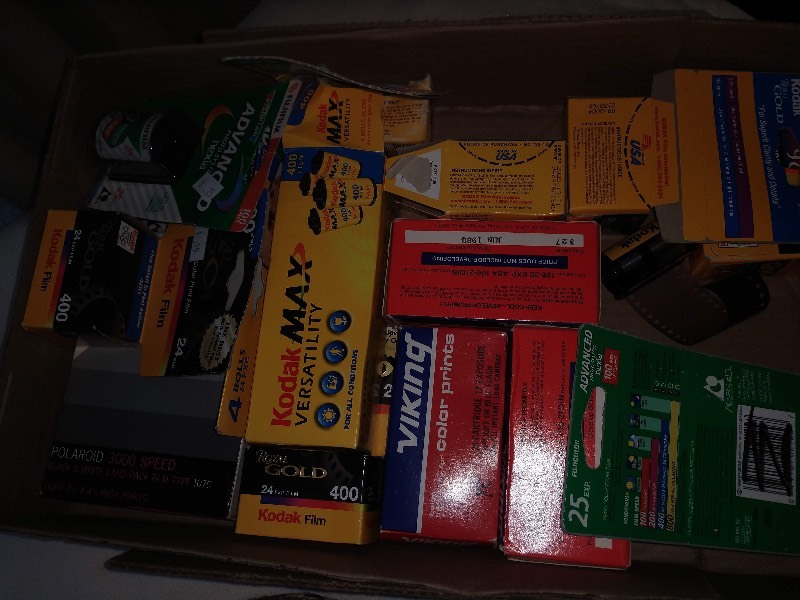 lot 53 image: Kodak, Viking, Fujifilm Camera Film, The Wooden Spoon South Bend and Placemat
