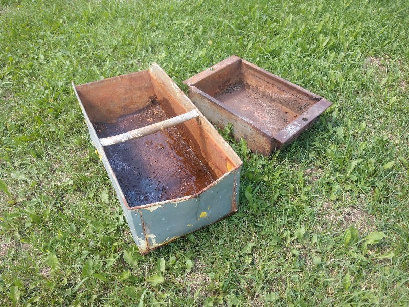 lot 147 image: Vintage Heavy Duty Industrial Parts Bins (2)