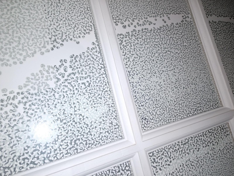 lot 95 image: Clear Glass Panel Primed Poplar Doors (2)