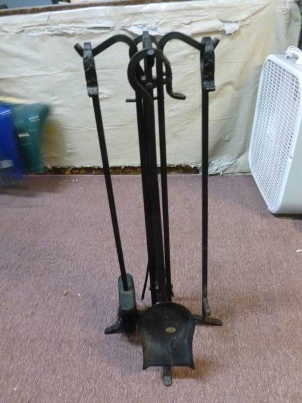 Wrought Iron Fireplace Set