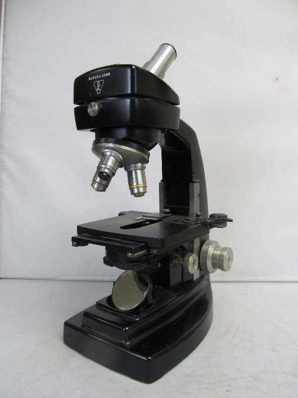 lot 27 image: Vintage Bausch & Lomb Microscope