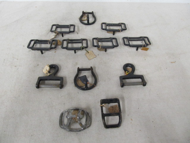 lot 49 image: Lot of Antique Iron Nautical etc Buckles