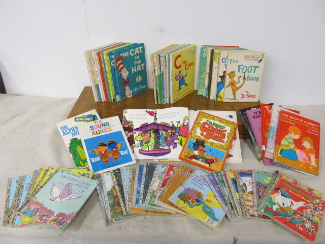 lot 137 image: Large Lot of Vintage Dr. Seuss & Golden Books etc.