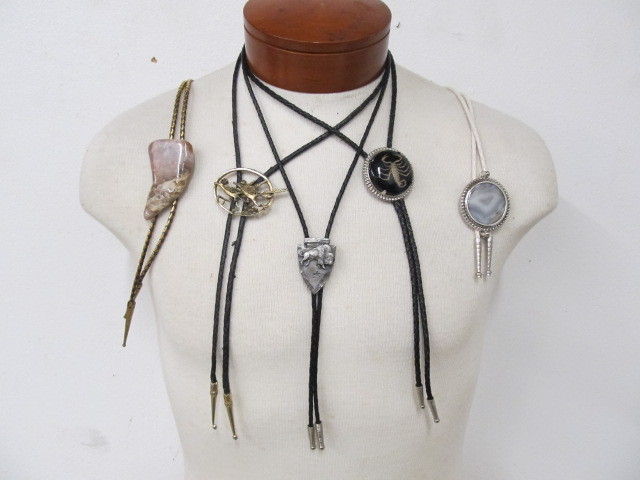 lot 145 image: Lot of Southwestern & Native American Bolo Ties