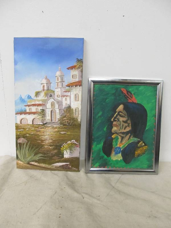 lot 173 image: 2 Signed Original Oil Paintings