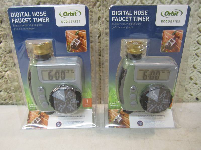 lot 45 image: 2 Orbit EcoSeries Digital Hose Fauc...