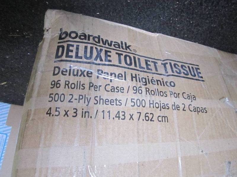 lot 86 image: Damaged Case of 96 Rolls of Toilet ...