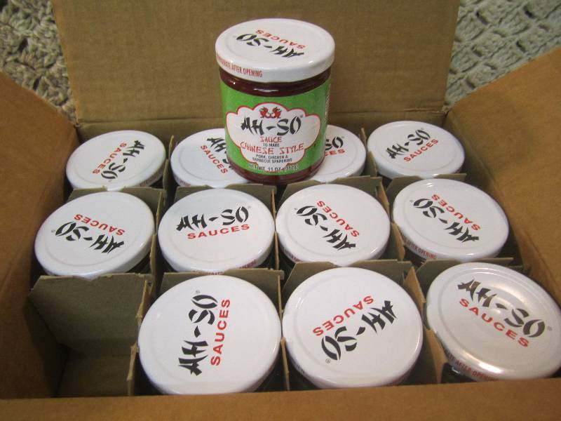 lot 95 image: Case of 12 Jars of Ah-So Sauce (Chi...