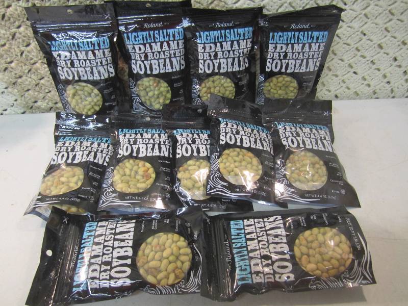 lot 129 image: 11 Bags of Lightly Salted Edamame D...