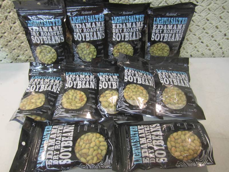 lot 130 image: 11 Bags of Lightly Salted Edamame D...