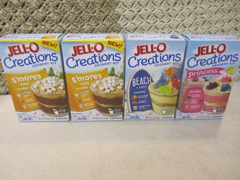 lot 131 image: 4 Boxes of Jell-o Creations Desert ...