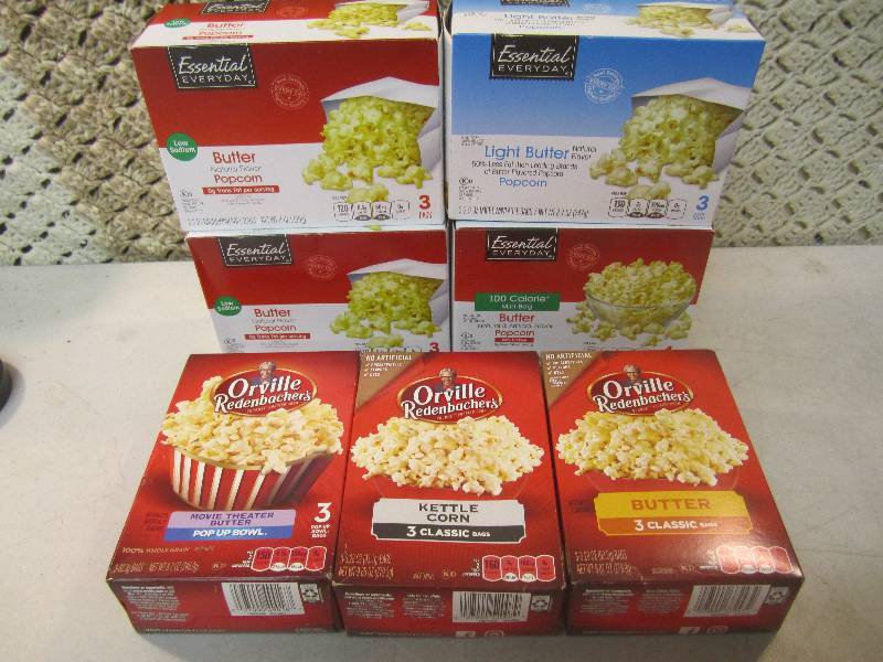 lot 144 image: Mix Lot of 7 Boxes of Popcorn Best ...