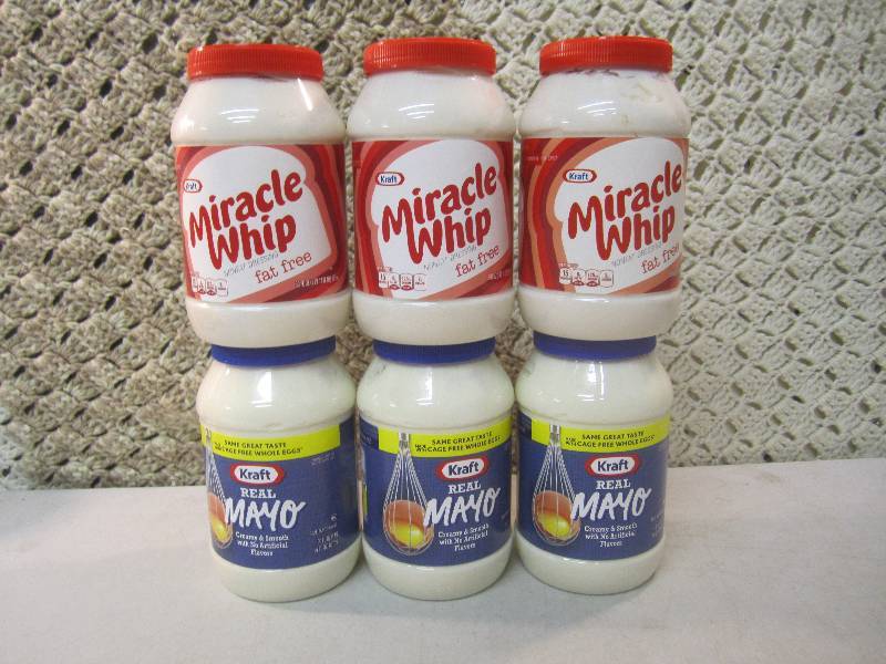 lot 154 image: Mix Lot of Kraft Mayo and Miracle W...