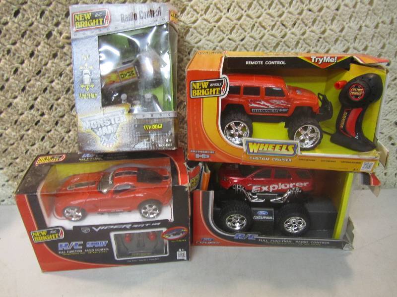 lot 161 image: Lot of 4 Remote Control CarsTrucks...