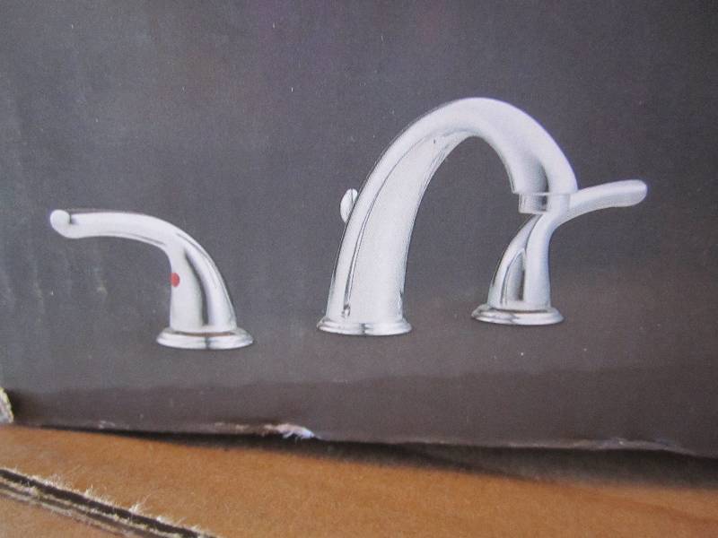 lot 221 image: Glacier Bay Builders Chrome Bath Fa...