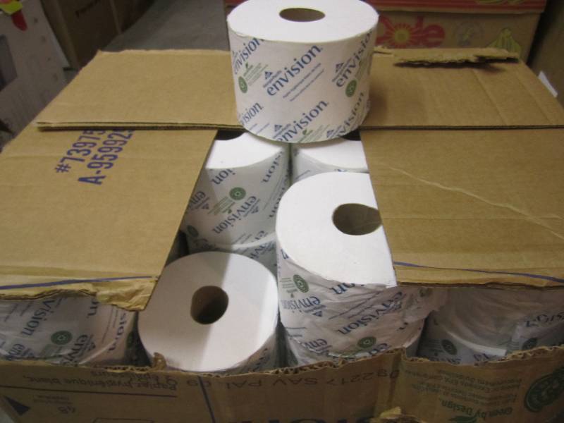lot 228 image: Case of 48 Rolls of Bath Tissue Som...