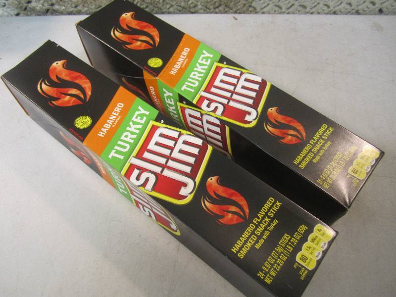 lot 231 image: 2 Box of 24 each Slim Jim Snack Sti...