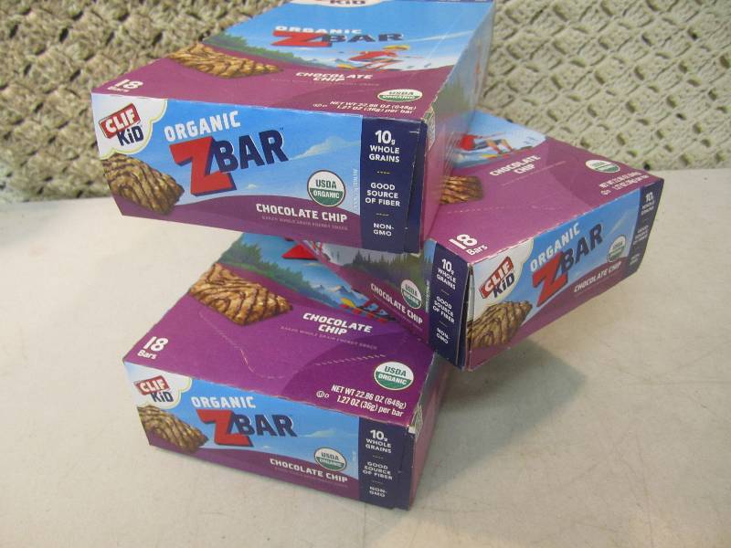 lot 246 image: 3 Boxes of Organic Z Bars Chocolate...